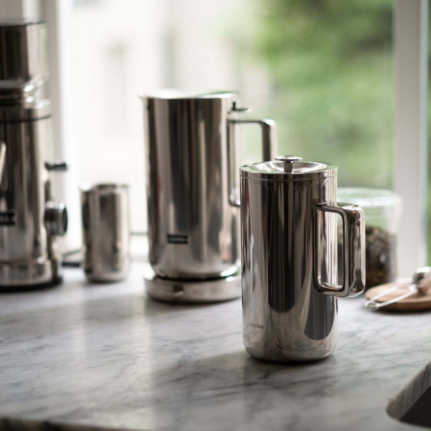 Aarke Coffee Maker Aarke Coffee Press - Stainless Steel - Double-Walled - Reusable Filter - 1 Litre