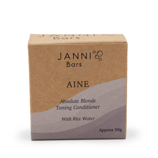 Janni Bars Conditioner Aine Toning Conditioner Bar for Blondes - with Rice Water - Janni Bars