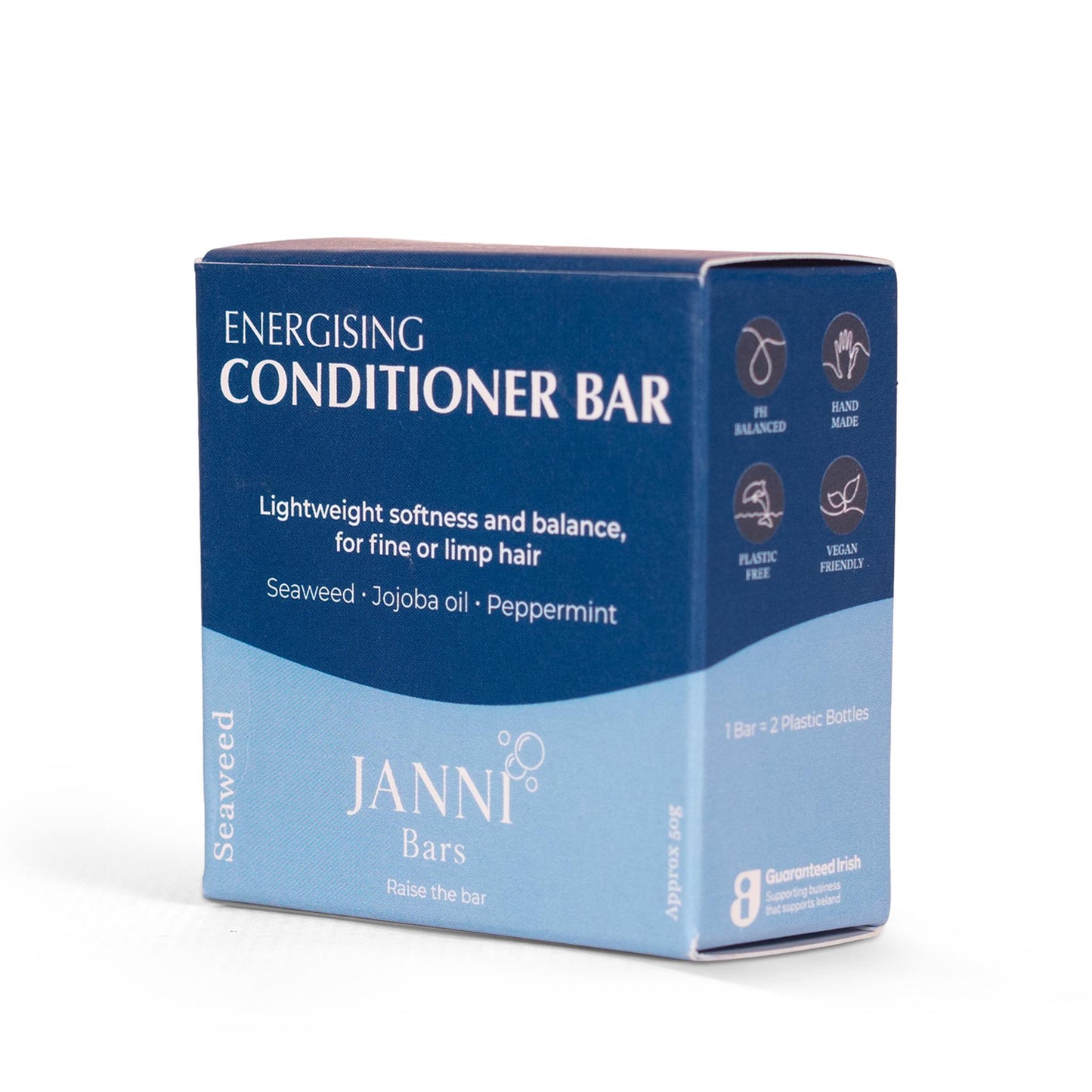 Janni Bars Conditioner Energising Conditioner Bar for Fine & Limp Hair - Seaweed - Janni Bars