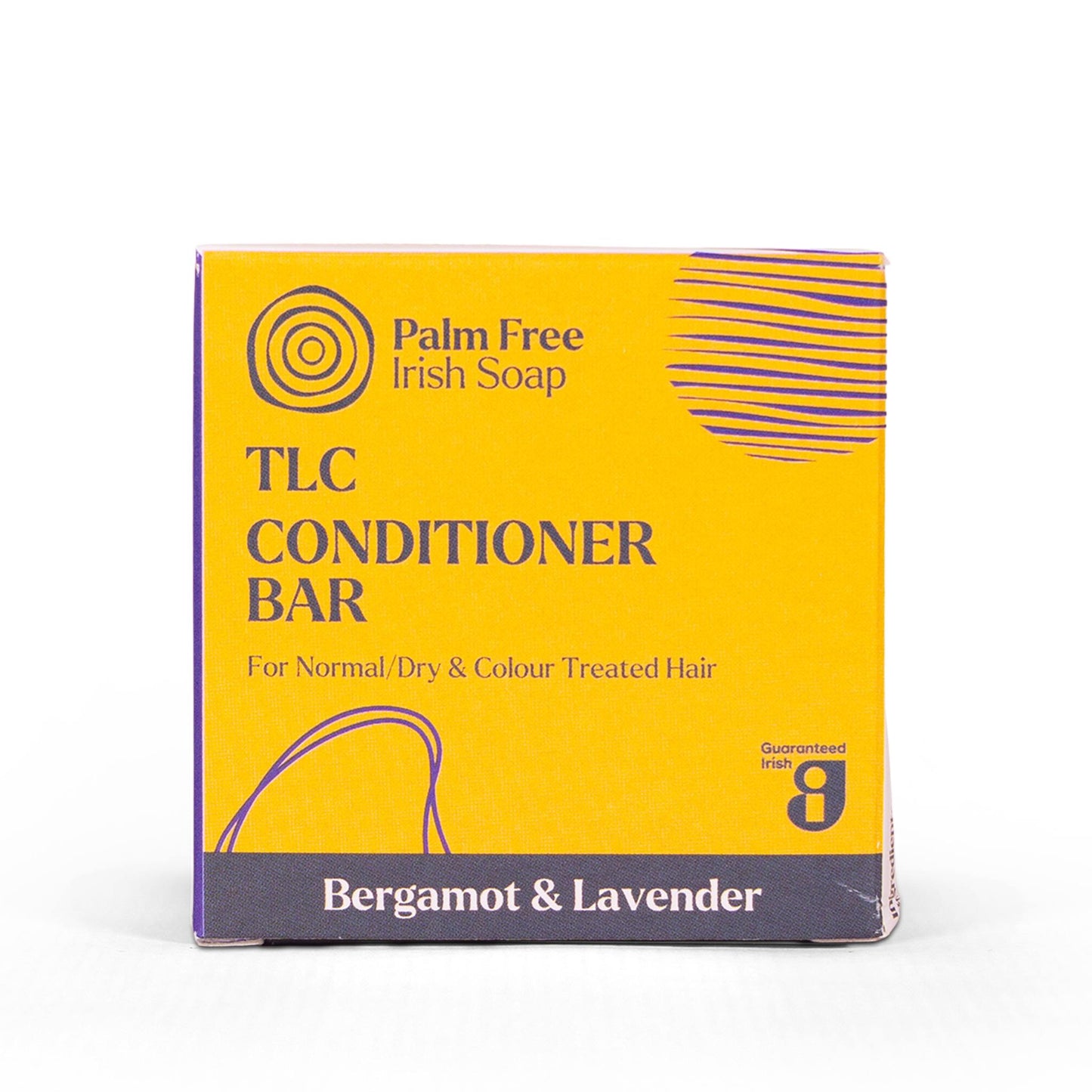 Palm Free Irish Soap Conditioner TLC Solid Conditioner Bar Bergamot & Lavender 40g - Palm Free Irish Soap