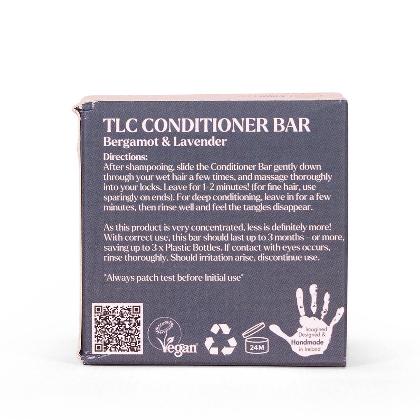 Palm Free Irish Soap Conditioner TLC Solid Conditioner Bar Bergamot & Lavender 40g - Palm Free Irish Soap