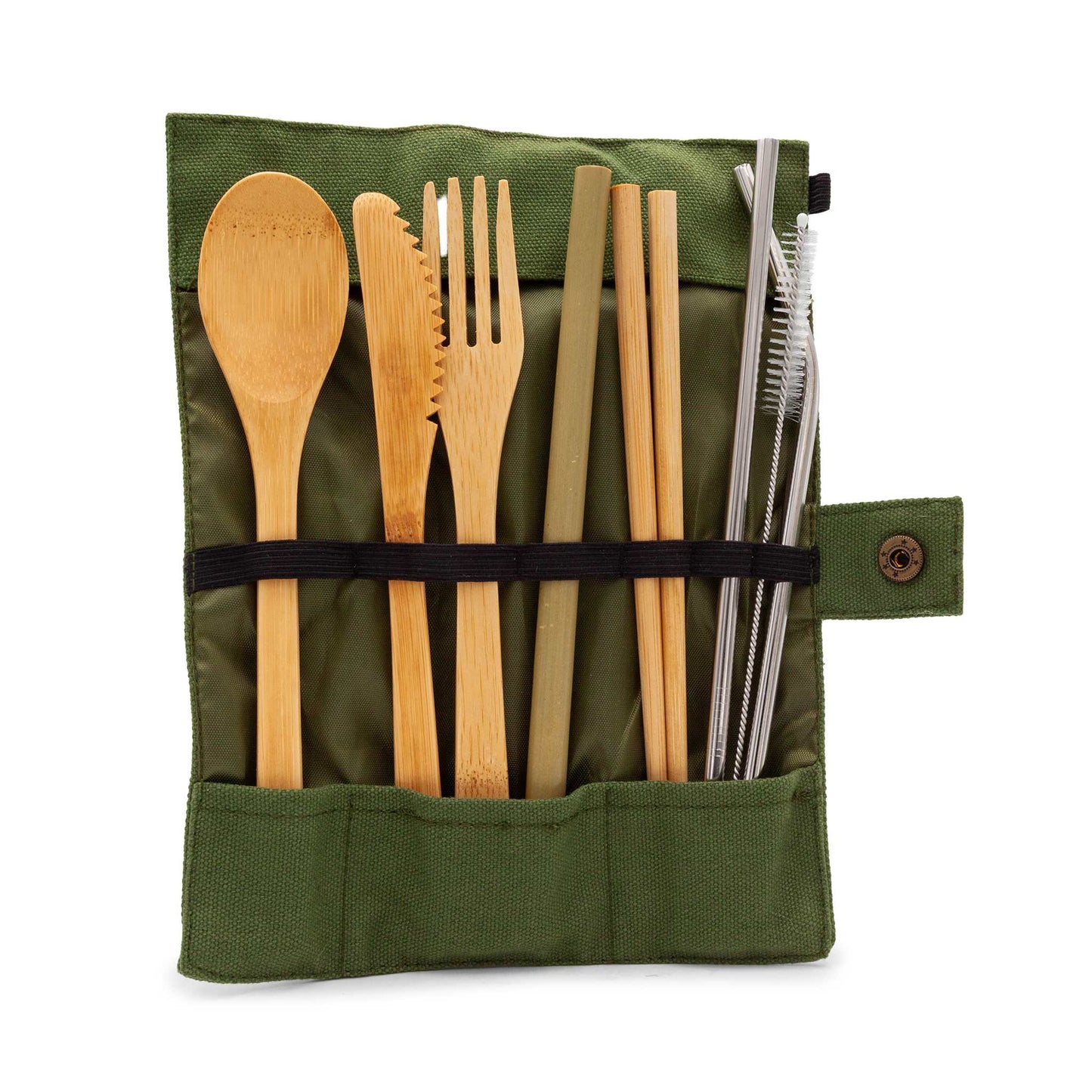 Pepperlane Cutlery Bamboo Cutlery Travel Set with Pouch