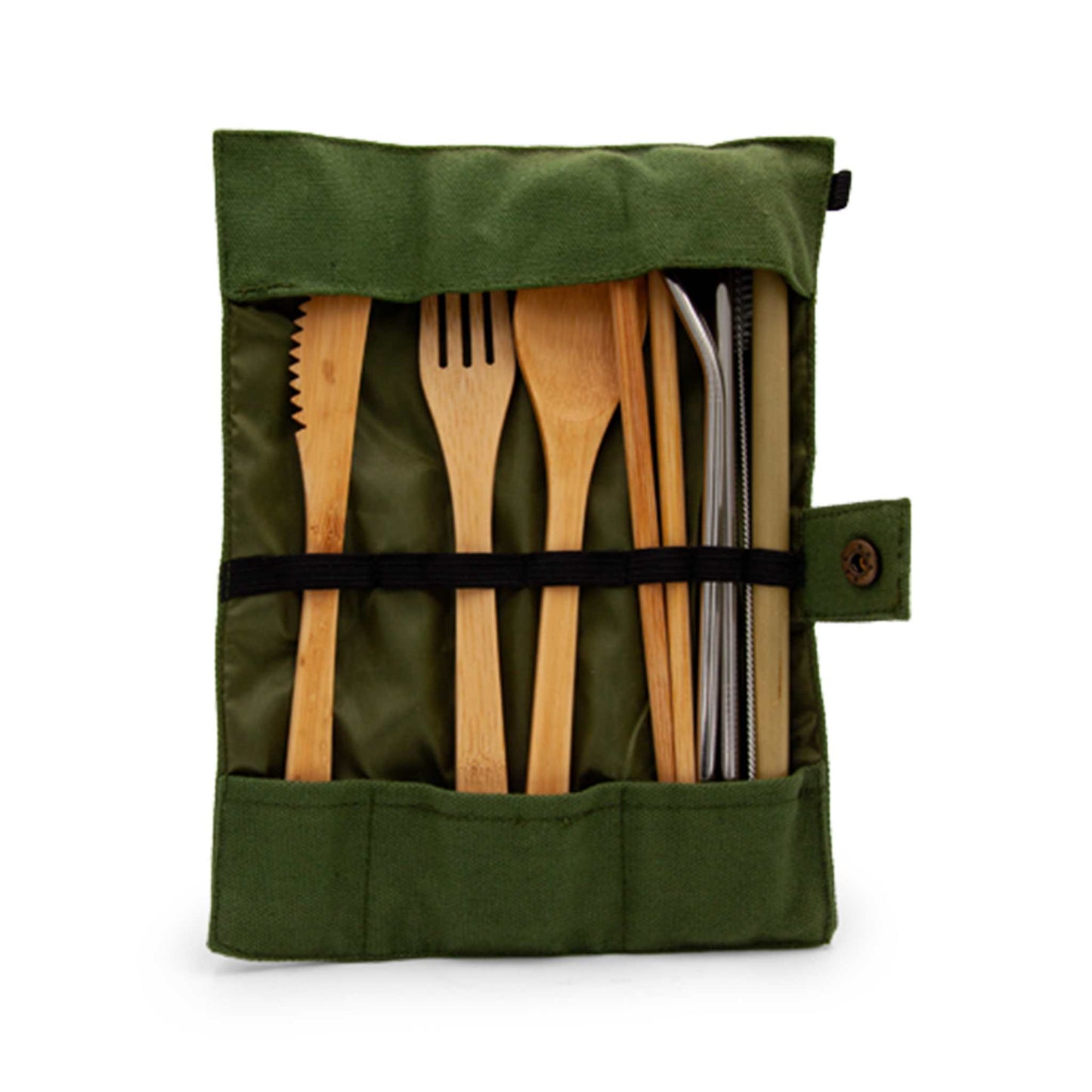 Pepperlane Cutlery Bamboo Cutlery Travel Set with Pouch