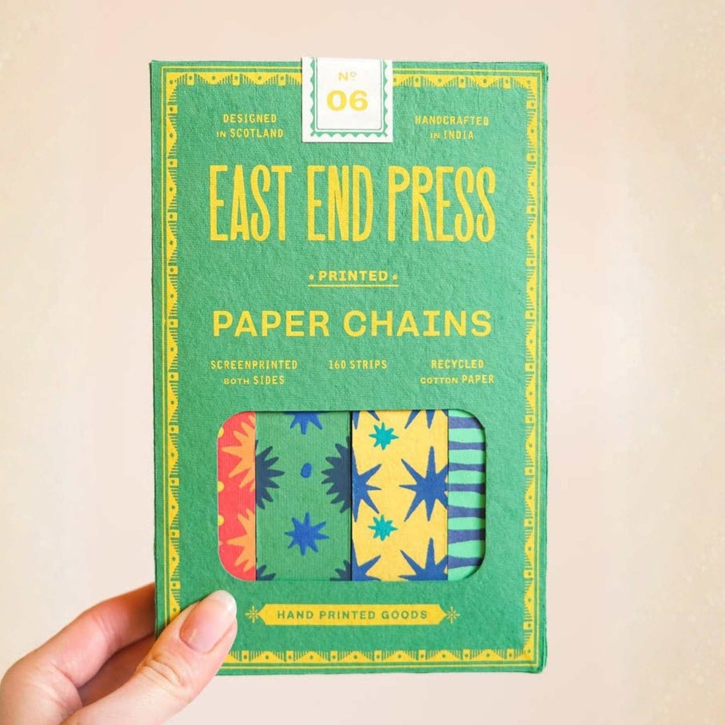 East End Press Decoration Celebration Paper Chain Kit - Recycled Cotton Paper