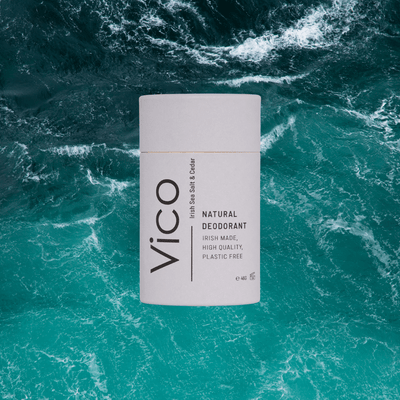 Vico Deodorant Vico Natural Deodorant Stick 46g - 24hr Odour Protection - Irish Sea Salt & Cedar