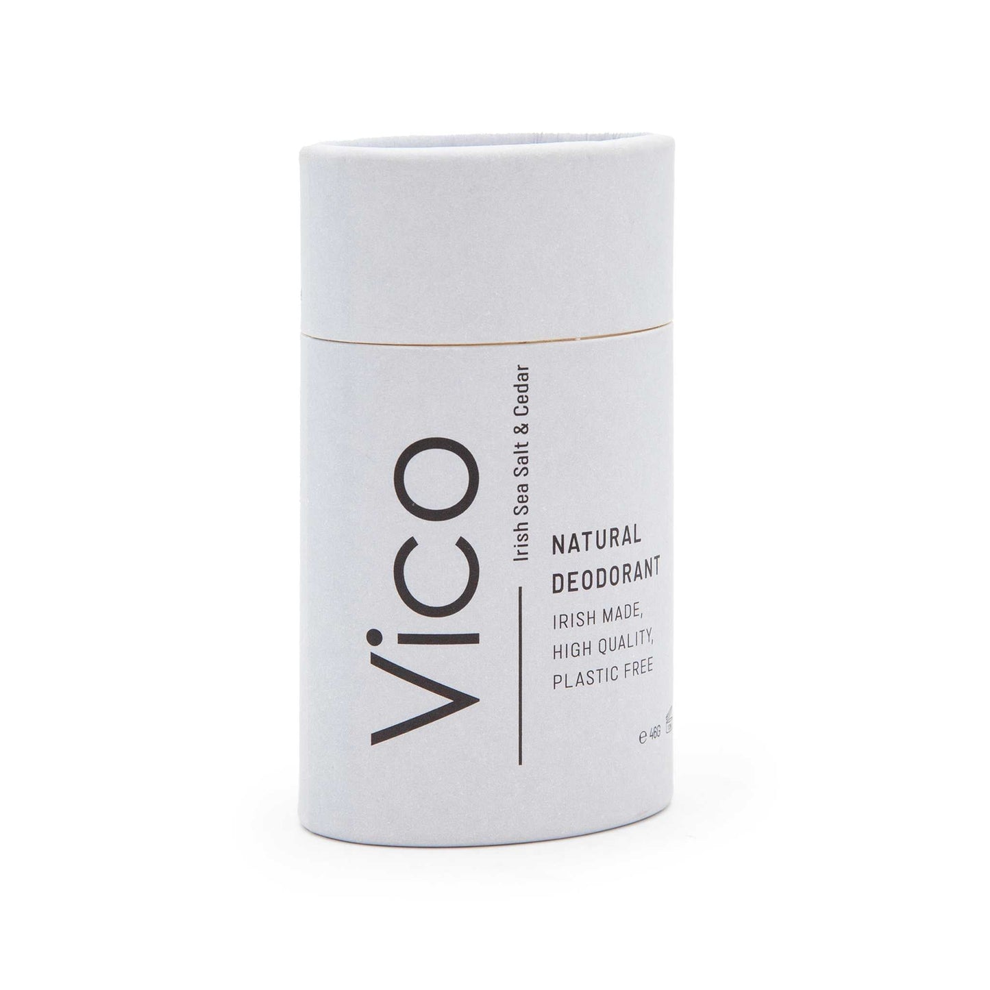 Vico Deodorant Vico Natural Deodorant Stick 46g - 24hr Odour Protection - Irish Sea Salt & Cedar