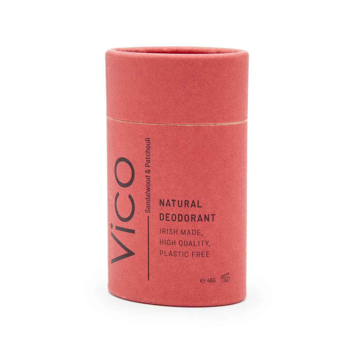 Vico Deodorant Vico Natural Deodorant Stick 55g - 24hr Odour Protection - Sandalwood & Patchouli