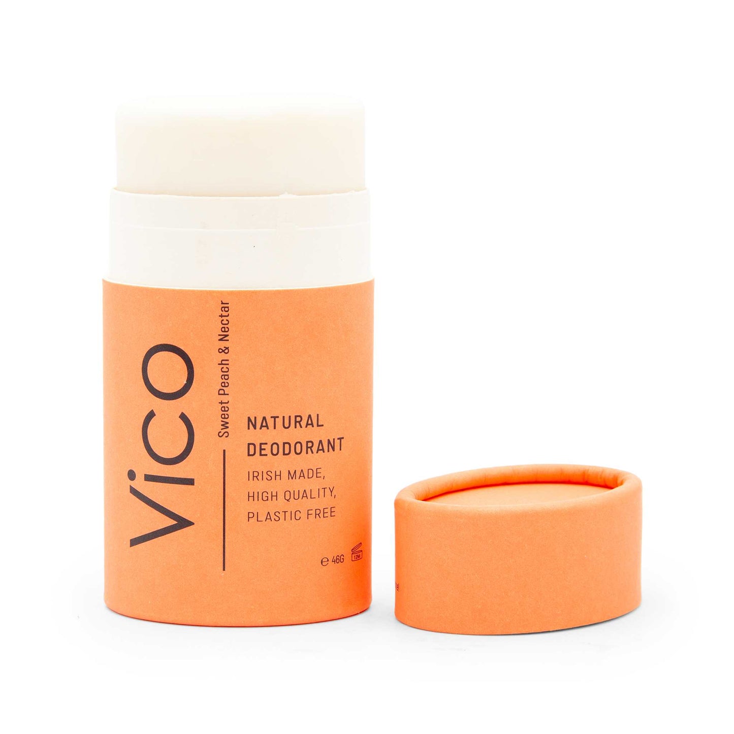 Vico Deodorant Vico Natural Deodorant Stick 55g - 24hr Odour Protection -  Sweet Peach & Nectar