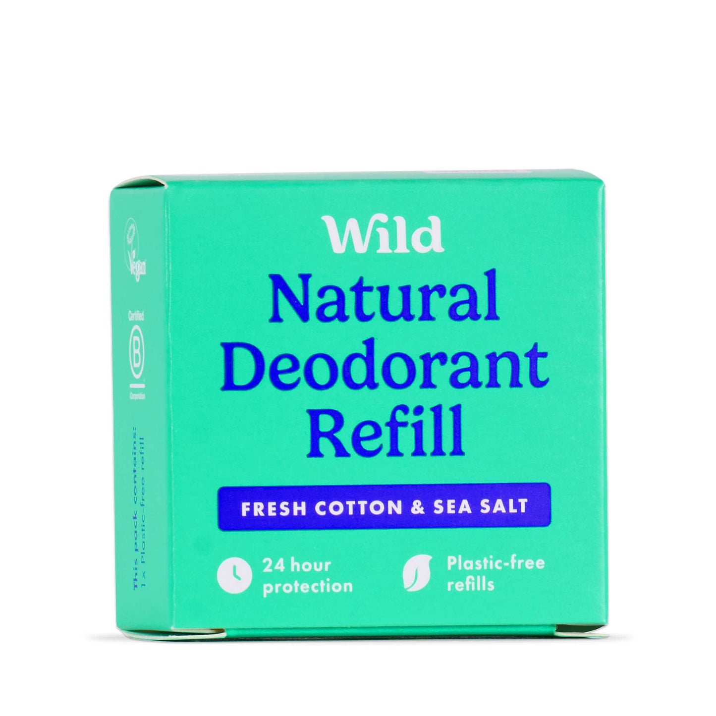 Wild Deodorant Wild Fresh Cotton & Sea Salt Natural Deodorant Refill 43g
