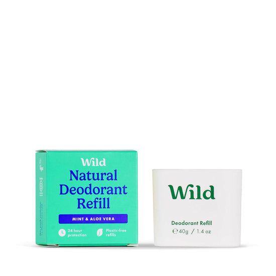 Wild Deodorant Wild Mint & Aloe Vera Natural Deodorant Refill 40g