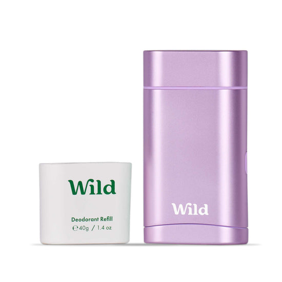 Wild Deodorant Wild Purple Case and Coconut Dreams Natural Deodorant Starter Pack
