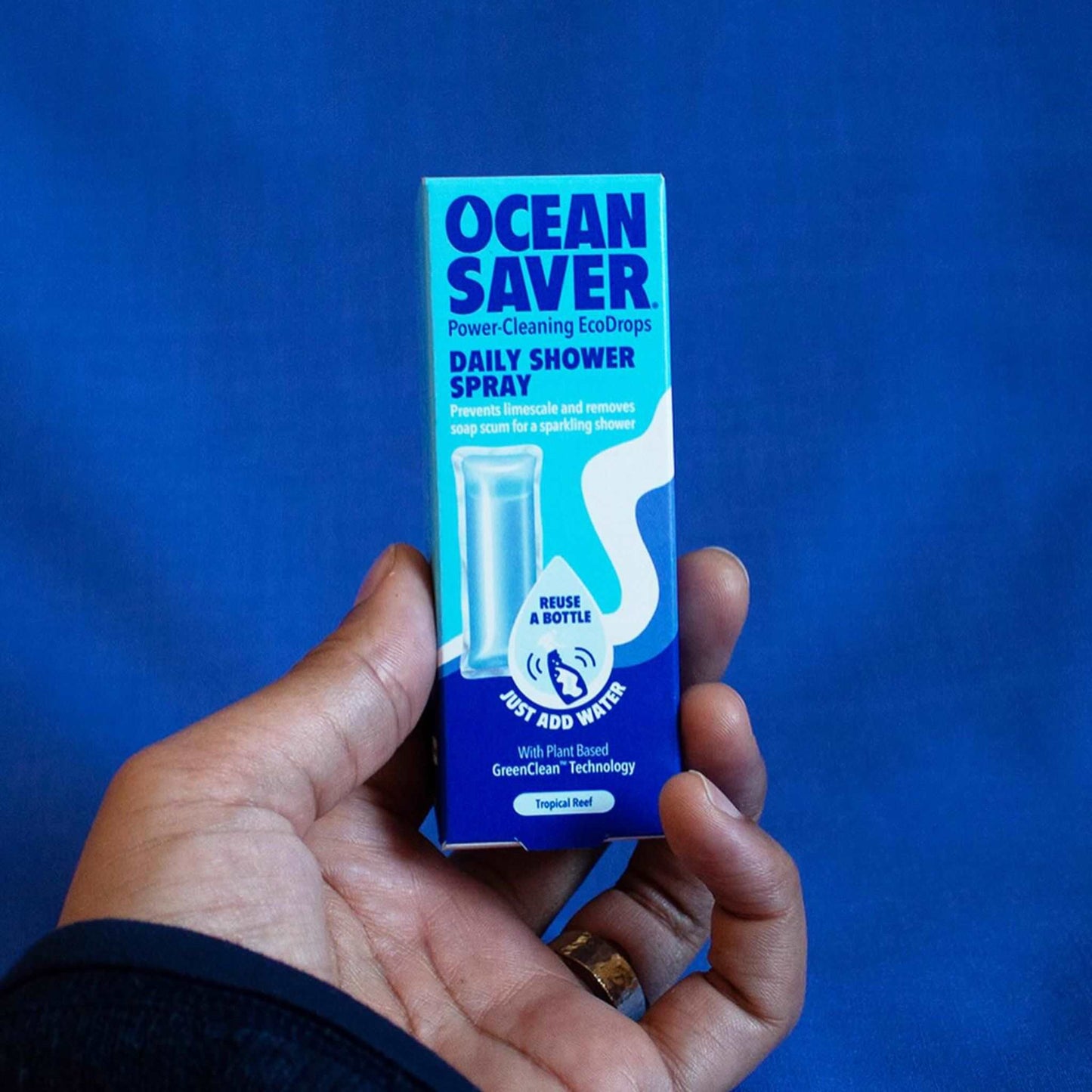 Ocean Saver Descalers & Decalcifiers Daily Shower Spray - Concentrated Refill Drop, Tropical Reef - Ocean Savers