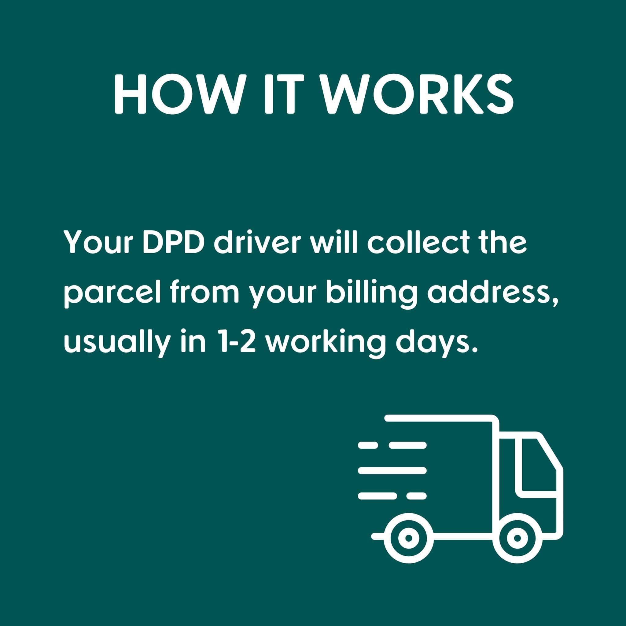 Book a 'Pick up from Home' DPD Collection for CO2 Gas Returns Faerly