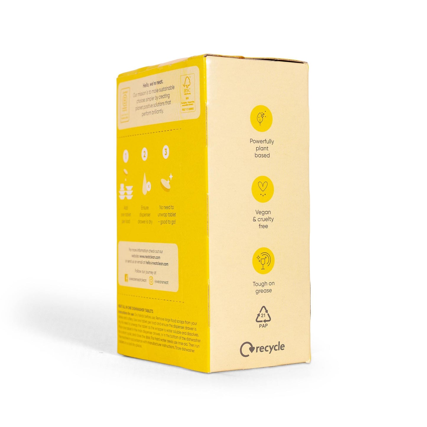 neat. Dishwasher Cleaners All in One Dishwasher Tablets - Zingy Lemon - neat.