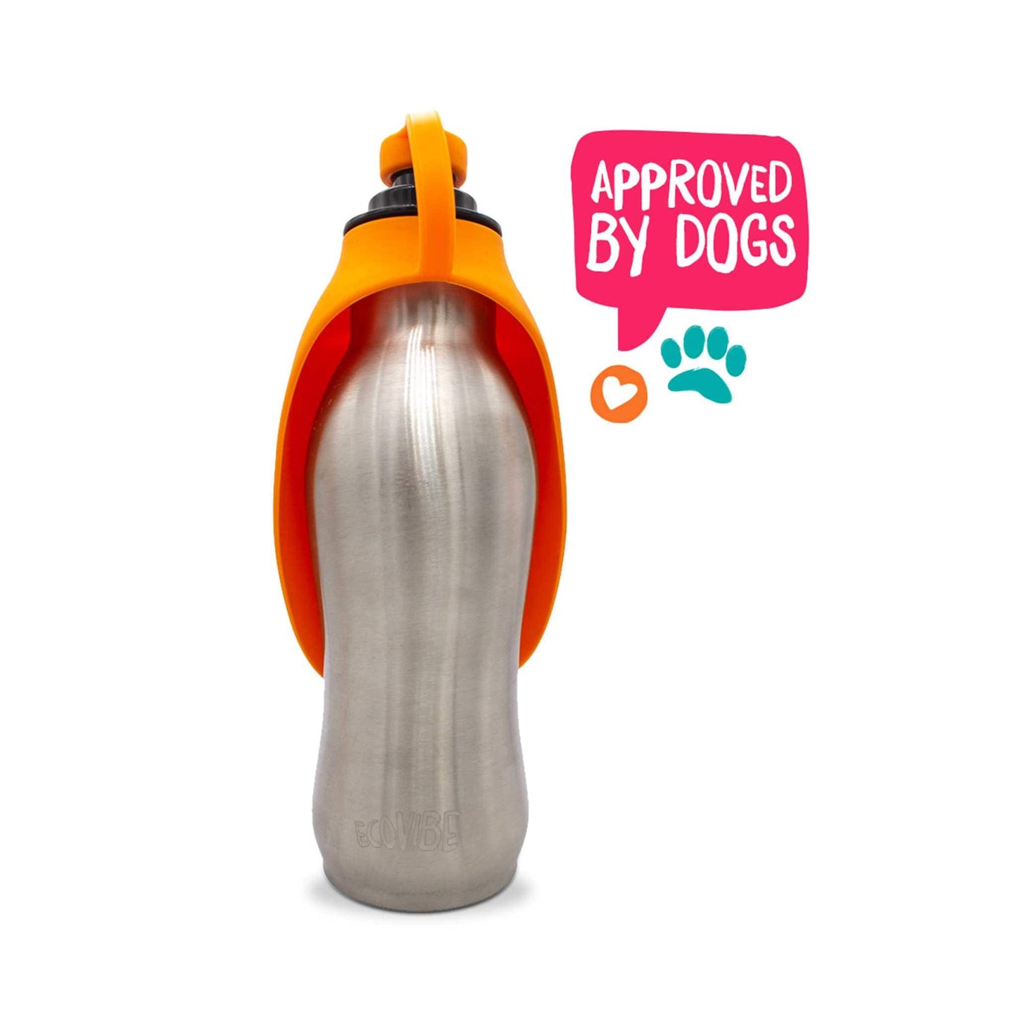 EcoVibe Dog Supplies Pet Travel Water Bottle & Bowl 600ml - EcoVibe