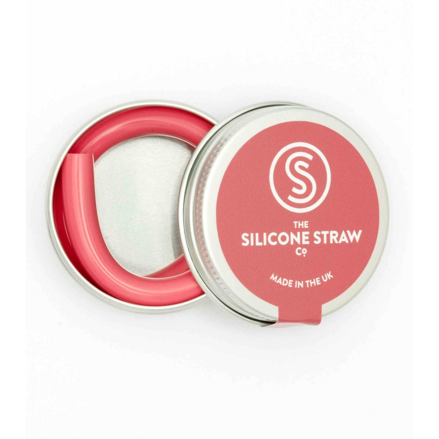 The Silicone Straw Co. Drinking Straws & Stirrers Reusable Silicone Straw in Travel Tin - The Silicone Straw Co.