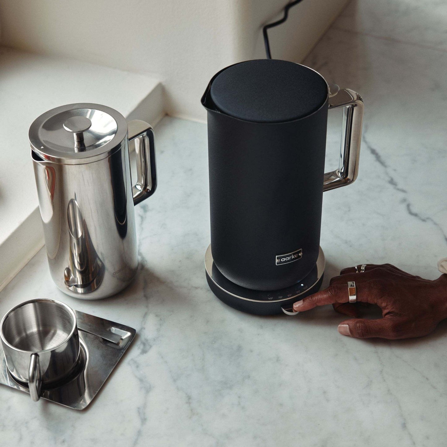 Aarke Electric Kettles Aarke Kettle in Matte Black - Smart Electric Kettle with Variable Temperature Control and Quiet Boiling