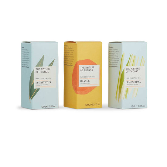 The Nature of Things Essential Oil Freshen Up Essential Oil Gift Set - Lemongrass, Orange & Eucalyptus - The Nature of Things