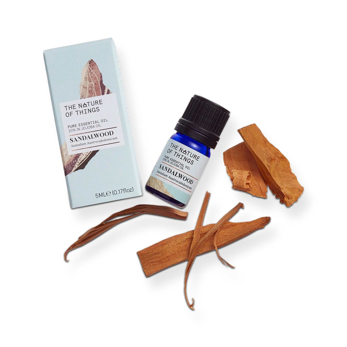 The Nature of Things Essential Oil Sandalwood Essential Oil (20% in Jojoba Oil) – 5ml - The Nature of Things