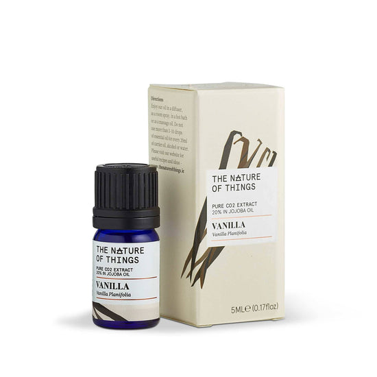 The Nature of Things Essential Oil Vanilla CO2 Extract Organic 20% Jojoba Oil 5ML - The Nature of Things