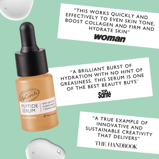 Upcircle Beauty Facial Oil Winter Glow Bauble Gift Set - Peptide Serum + Organic Face Oil - UpCircle