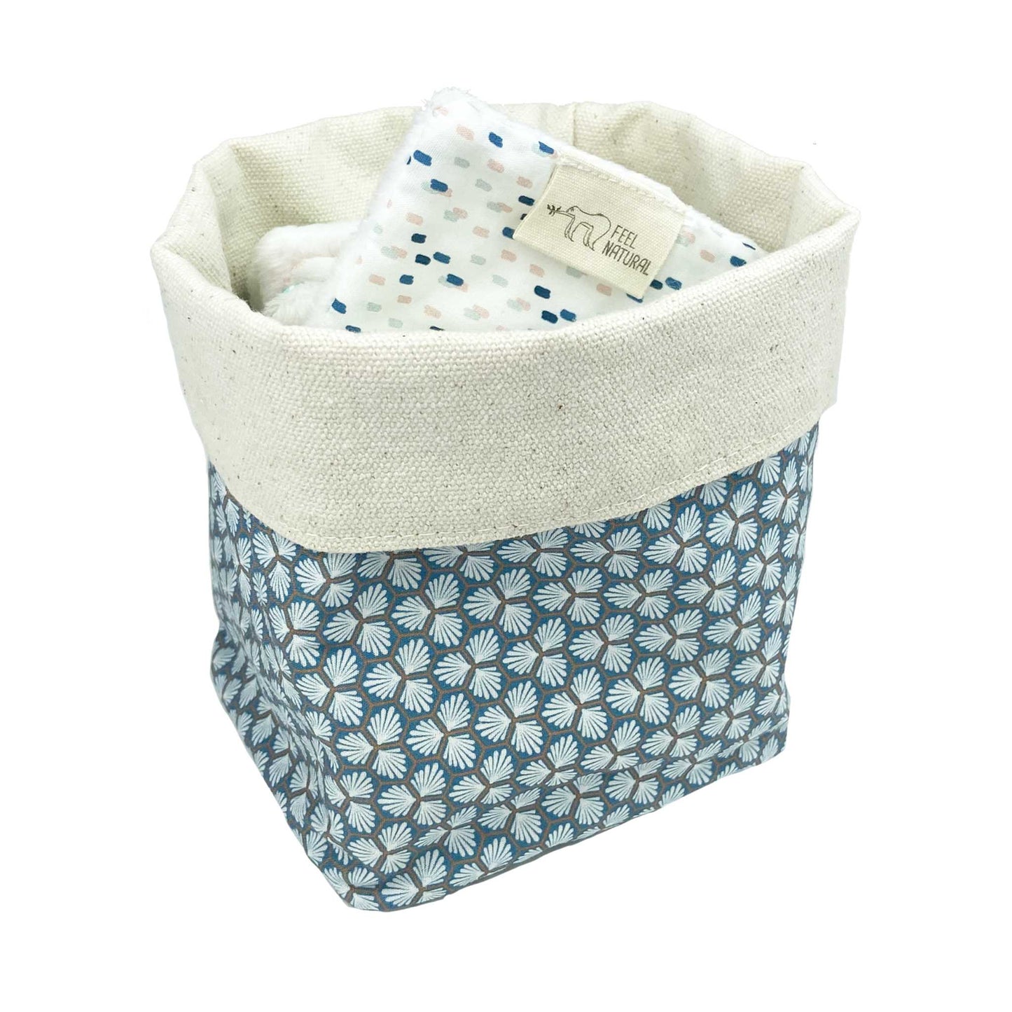 Feel Natural Facial Rounds Cotton Storage Basket For Reusable Make Up Rounds - Feel Natural
