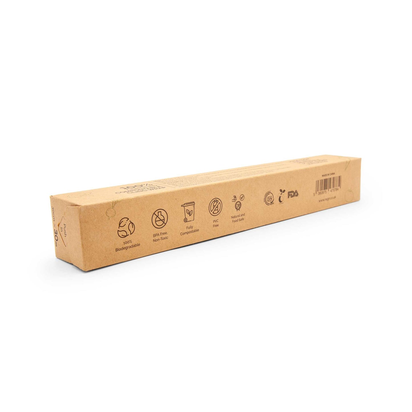 Re:gn Food Wrap Re:gn – Compostable Food Cling Wrap – Plant-Based & Plastic-Free – 30m