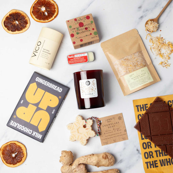 Faerly Gift Box Cosy Glow Glow With Good Gift Box - Festive Edition – Handmade Wellness Gifts That Do Good and Feel Good