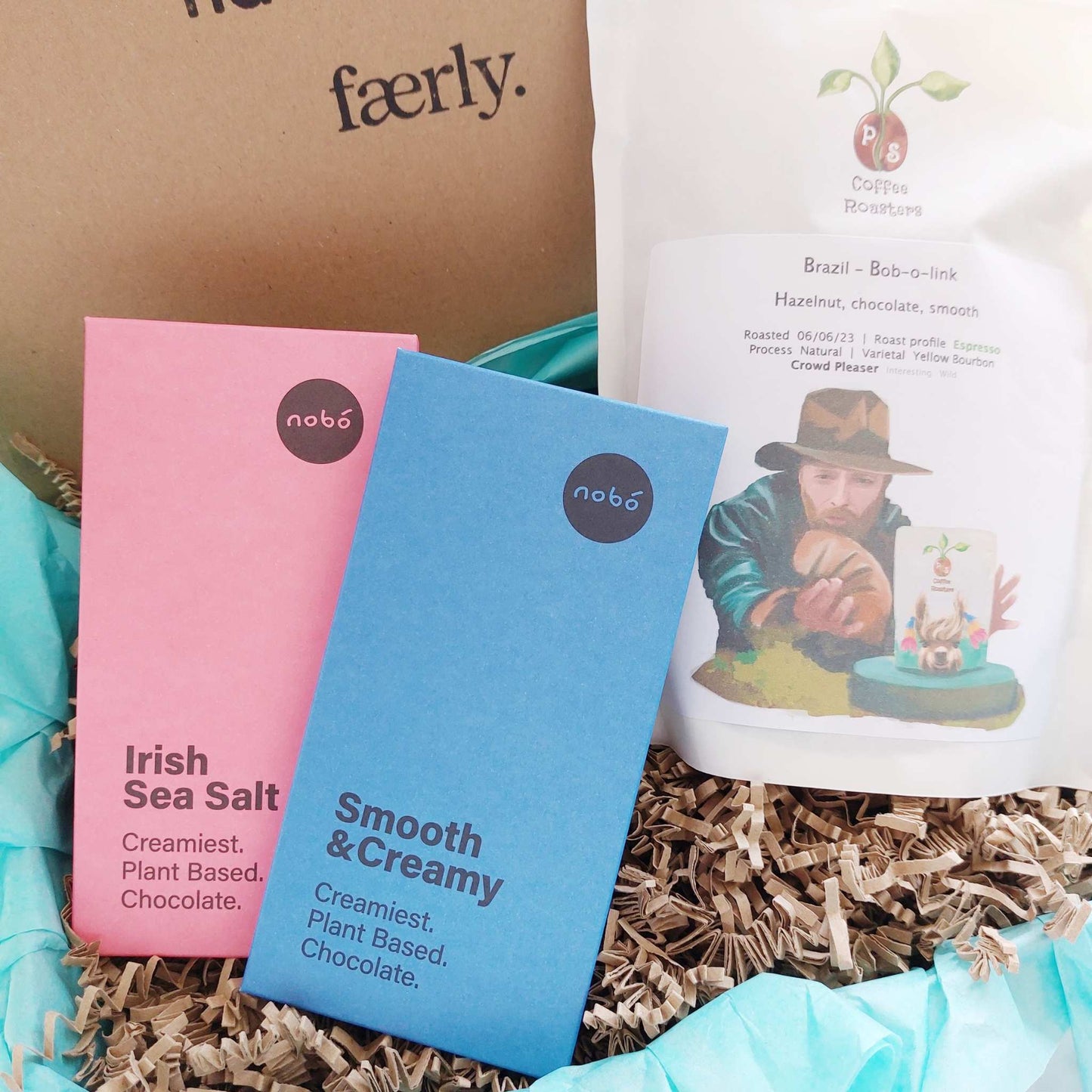 Faerly Gift Box Dairy Free Irish Makers Coffee & Chocolate Gift Box
