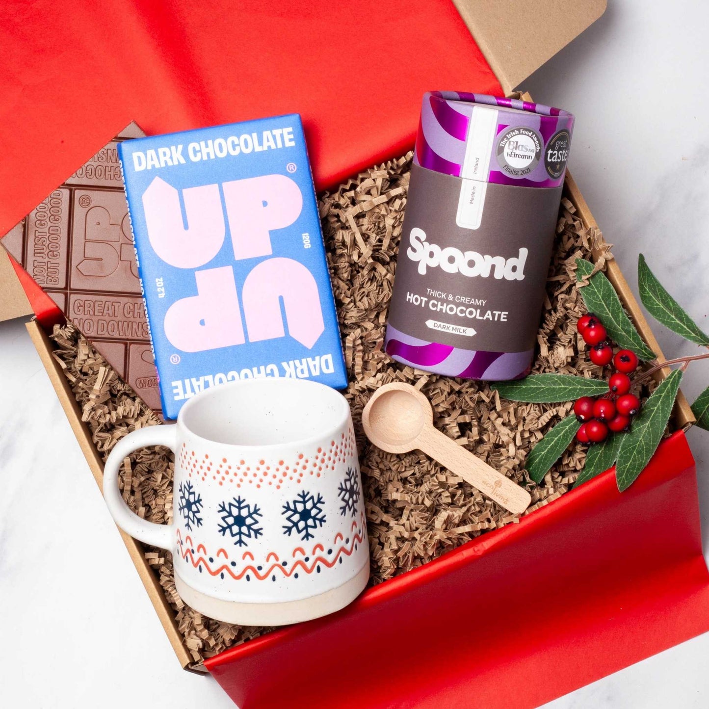 Faerly Gift Box Dark Chocolate Festive Hug in a Mug Gift Box