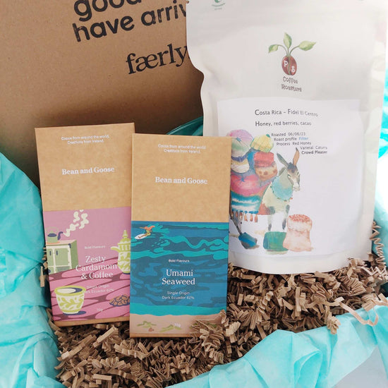 Faerly Gift Box Dark Irish Makers Coffee & Chocolate Gift Box