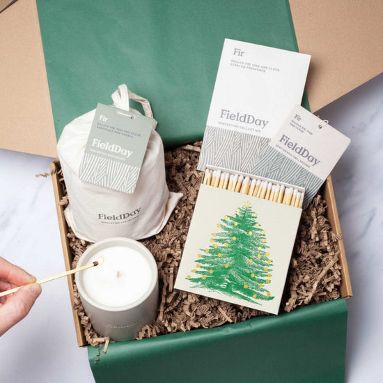 Faerly Gift Box Fir Irish Makers Winter Candle Gift Box