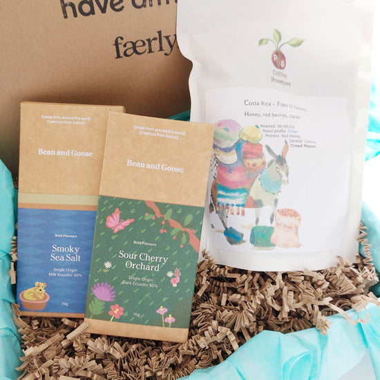 Faerly Gift Box Milk & Dark Irish Makers Coffee & Chocolate Gift Box