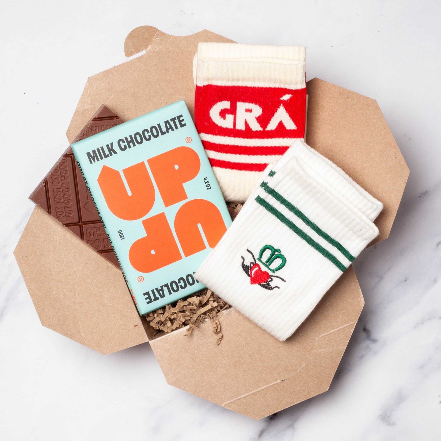 Faerly Gift Box Put Your Feet Up - Socks & Chocolate Gift Box