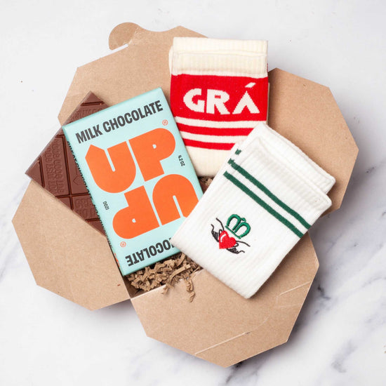 Faerly Gift Box Put Your Feet Up - Socks & Chocolate Gift Box