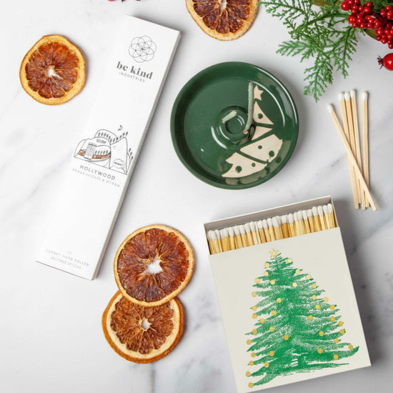 Faerly Gift Box The Scent of Christmas Gift Box - Festive Incense & Home Fragrance Gift Box – Be Kind Incense, Ceramic Incense Holder & Luxury Matches