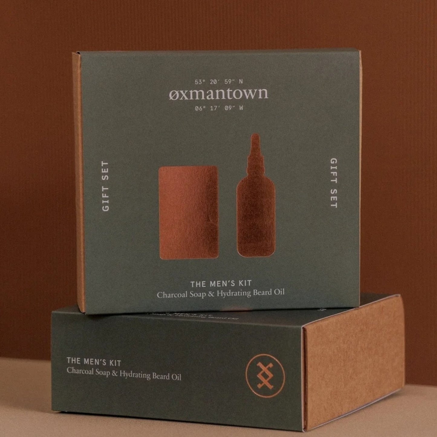 Oxmantown Gift Set The Men's Kit - Charcoal & Lemongrass Soap and Beard Oil Gift Set - Oxmantown Skincare