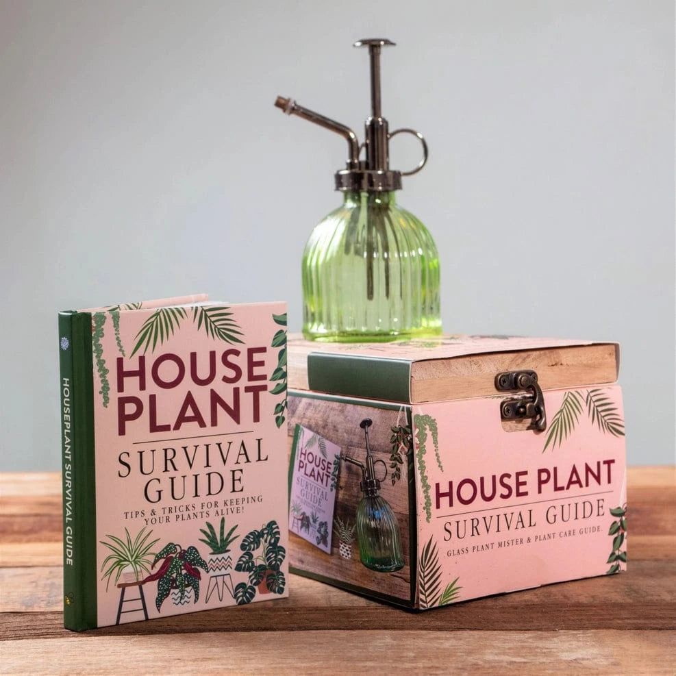 Boxer Gifts gift sets Houseplant Survival Set - Book & Glass Mister in Wooden Gift Box