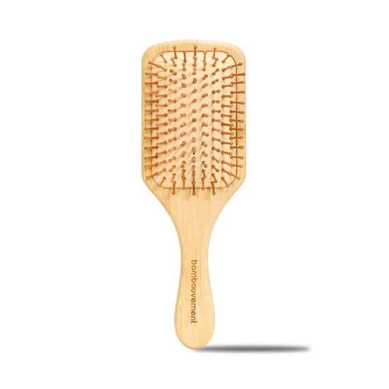 Bamboovement Hair Brush Bamboo Paddle Hairbrush - Plastic Free & Vegan - Bamboovement