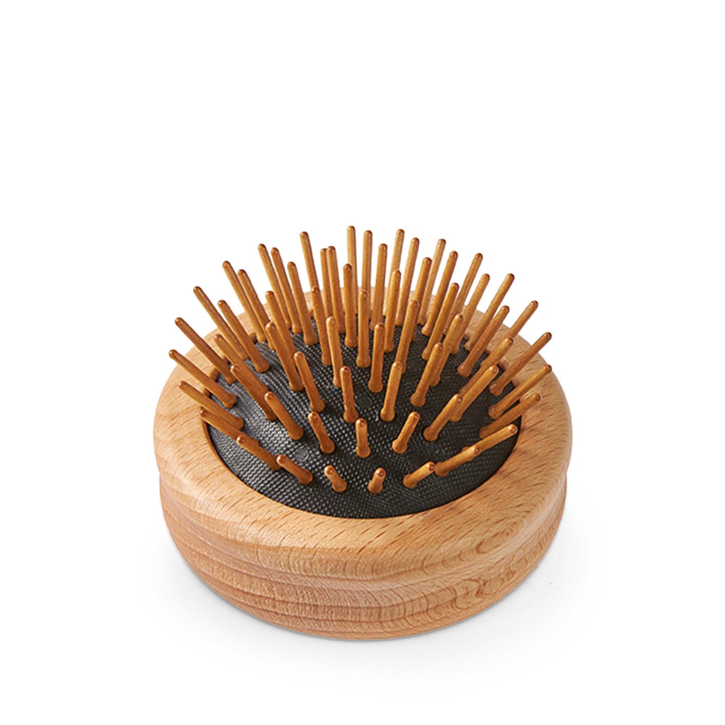 EcoLiving Hair Brush Wooden Travel Pop-Up Hairbrush  - Plastic-Free (FSC 100%) - Ecoliving