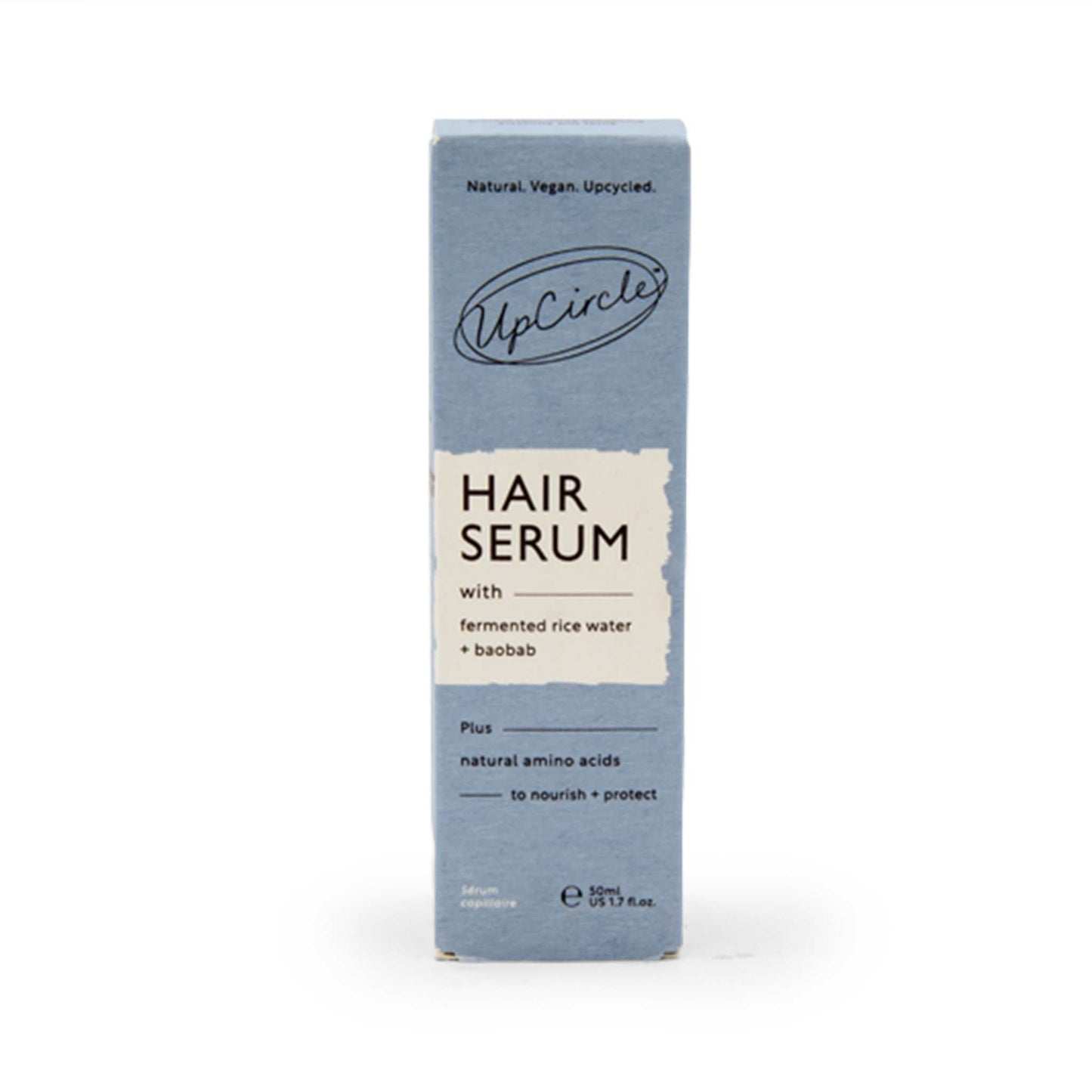 Upcircle Beauty Hair Care Natural Hair Serum - With Fermented Rice Water & Upcycled Baobab - 50 ml - UpCircle