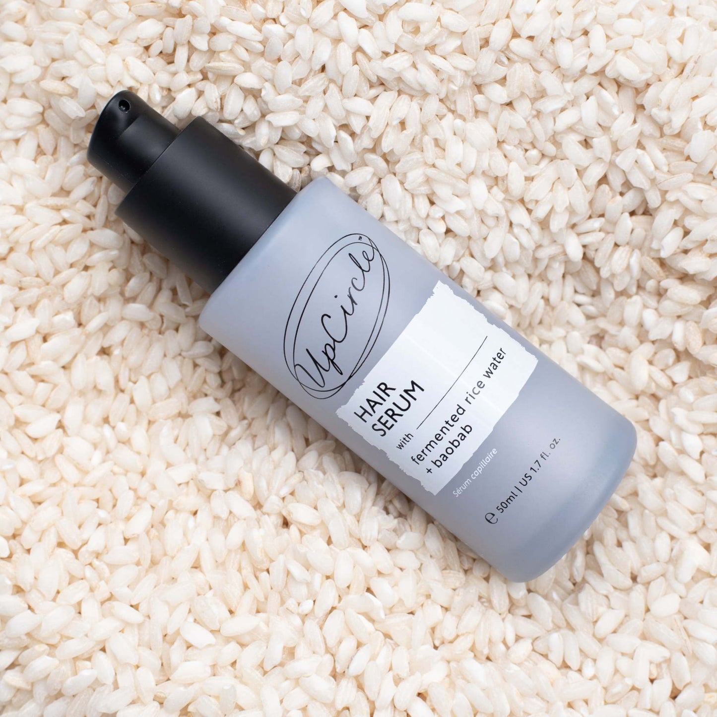 UpCircle Hair Care Natural Hair Serum - With Fermented Rice Water & Upcycled Baobab - 50 ml - UpCircle