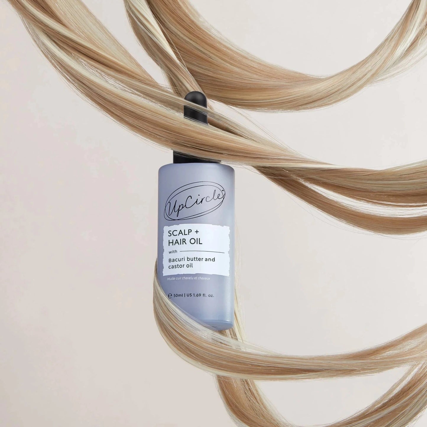 Upcircle Beauty Hair Care Scalp + Hair Oil Treatment - With Bacuri Butter, Coffee Oil & Rosemary - 50 ml - UpCircle