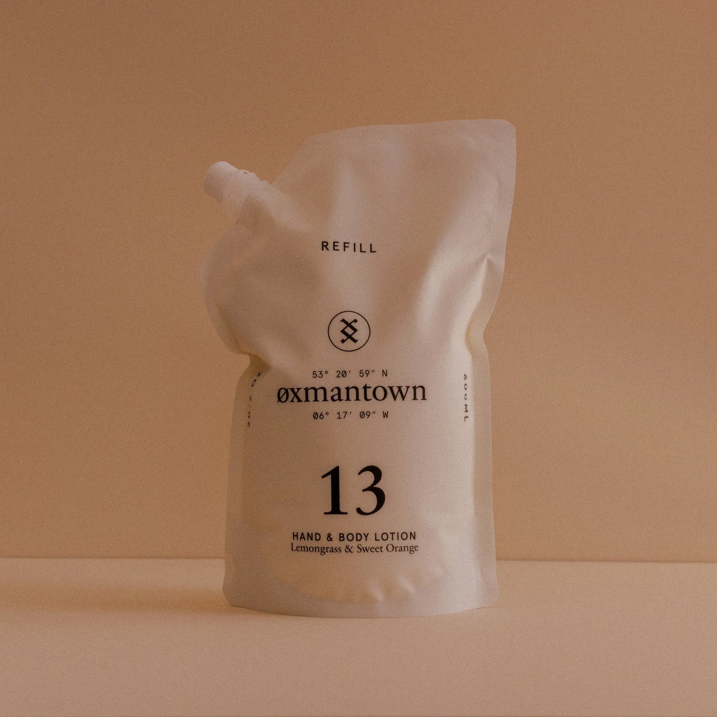 Oxmantown Hand & Body Lotion No.13 Hand & Body Lotion Refill - Lemongrass & Sweet Orange - 600ml - Oxmantown Skincare