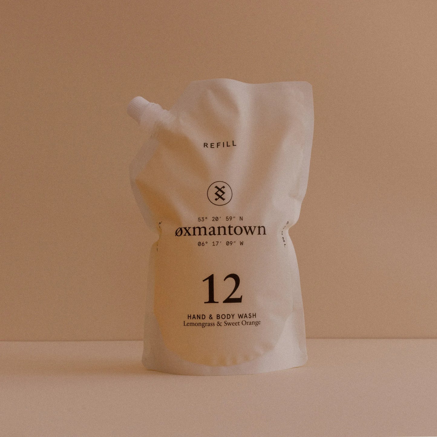 Oxmantown Hand & Body Wash No.12 Hand & Body Wash Refill - Lemongrass & Sweet Orange - 600ml - Oxmantown Skincare
