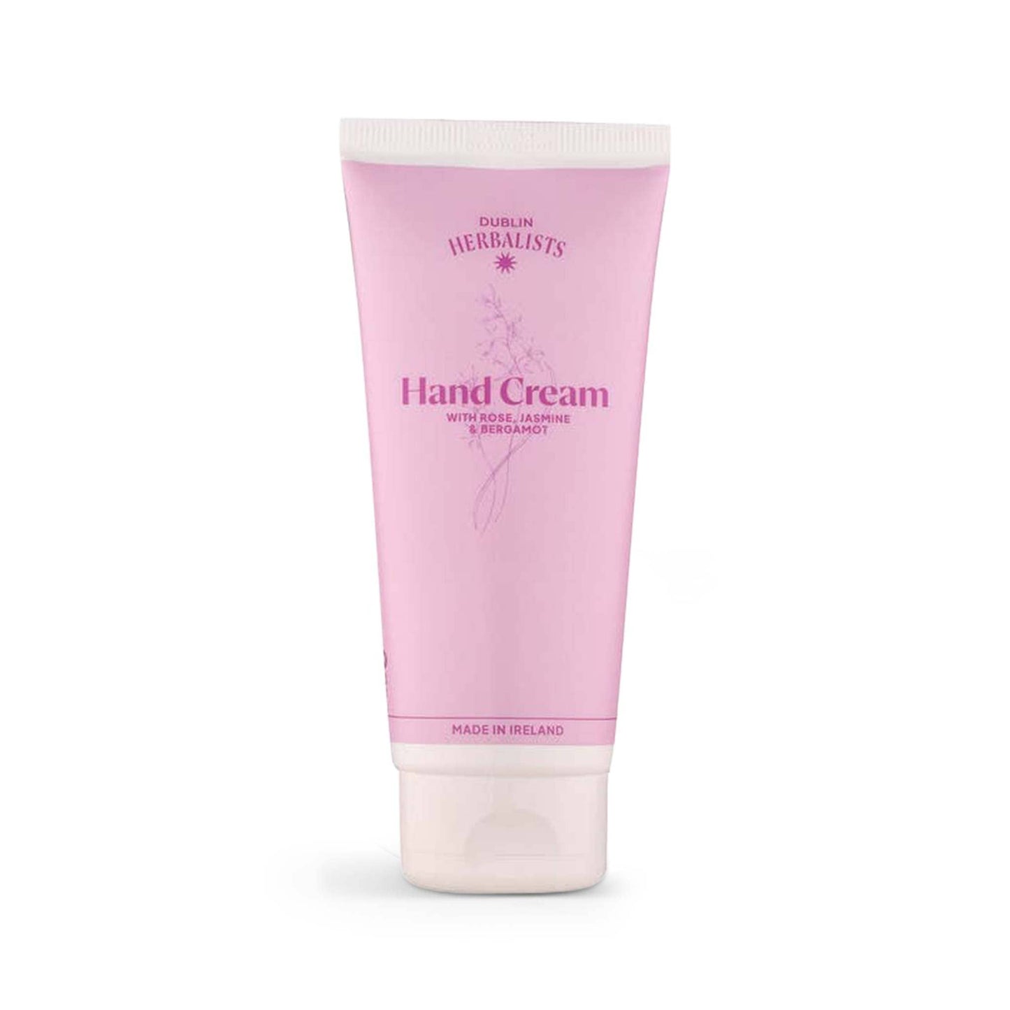 Dublin Herbalists Hand Cream 100ml Hand Cream - Rose & Jasmine - Sugarcane Tube - Dublin Herbalists
