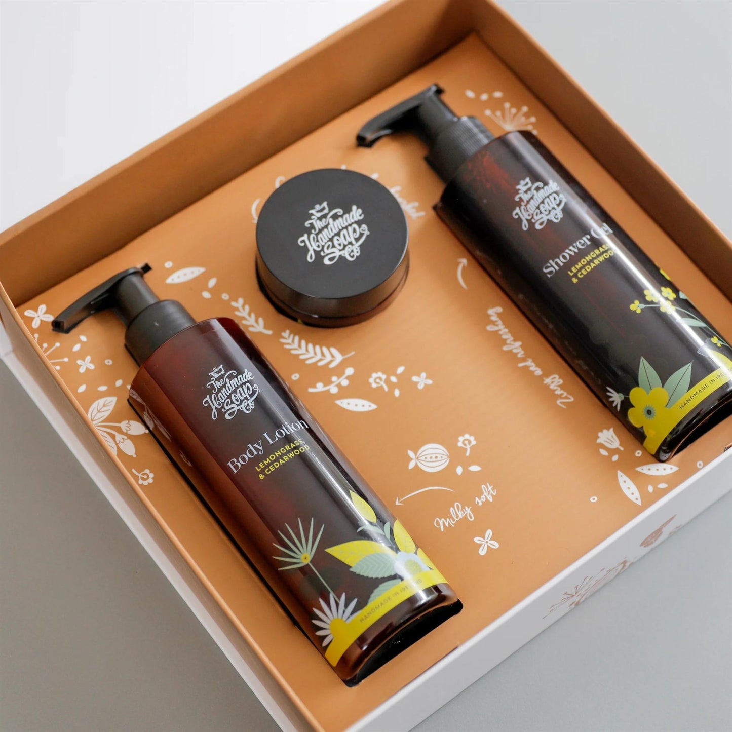 The Handmade Soap Company Hand Cream Because You're Amazing Body Care Gift Set - Lemongrass & Cedarwood - The Handmade Soap Company