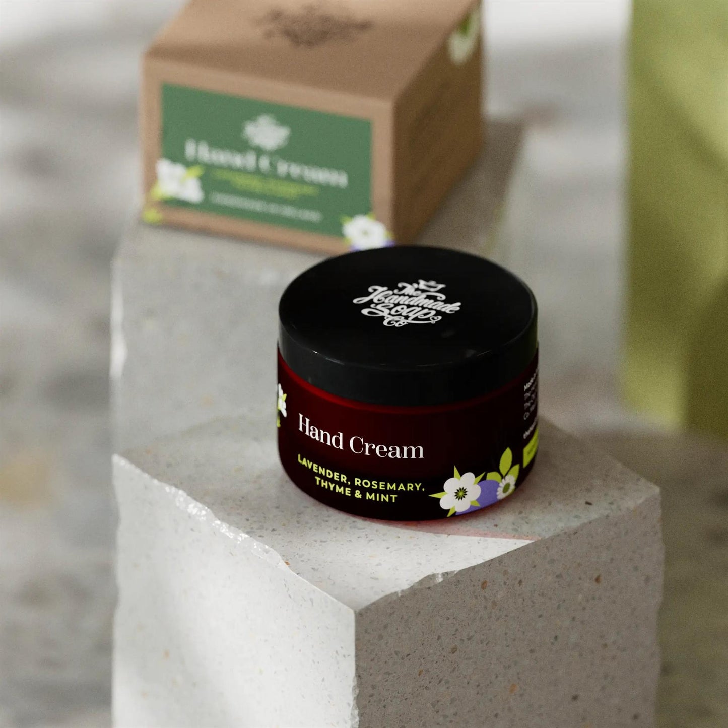 The Handmade Soap Company Hand Cream Hand Cream Jar - Lavender, Rosemary, Thyme & Mint, 50g - The Handmade Soap Company