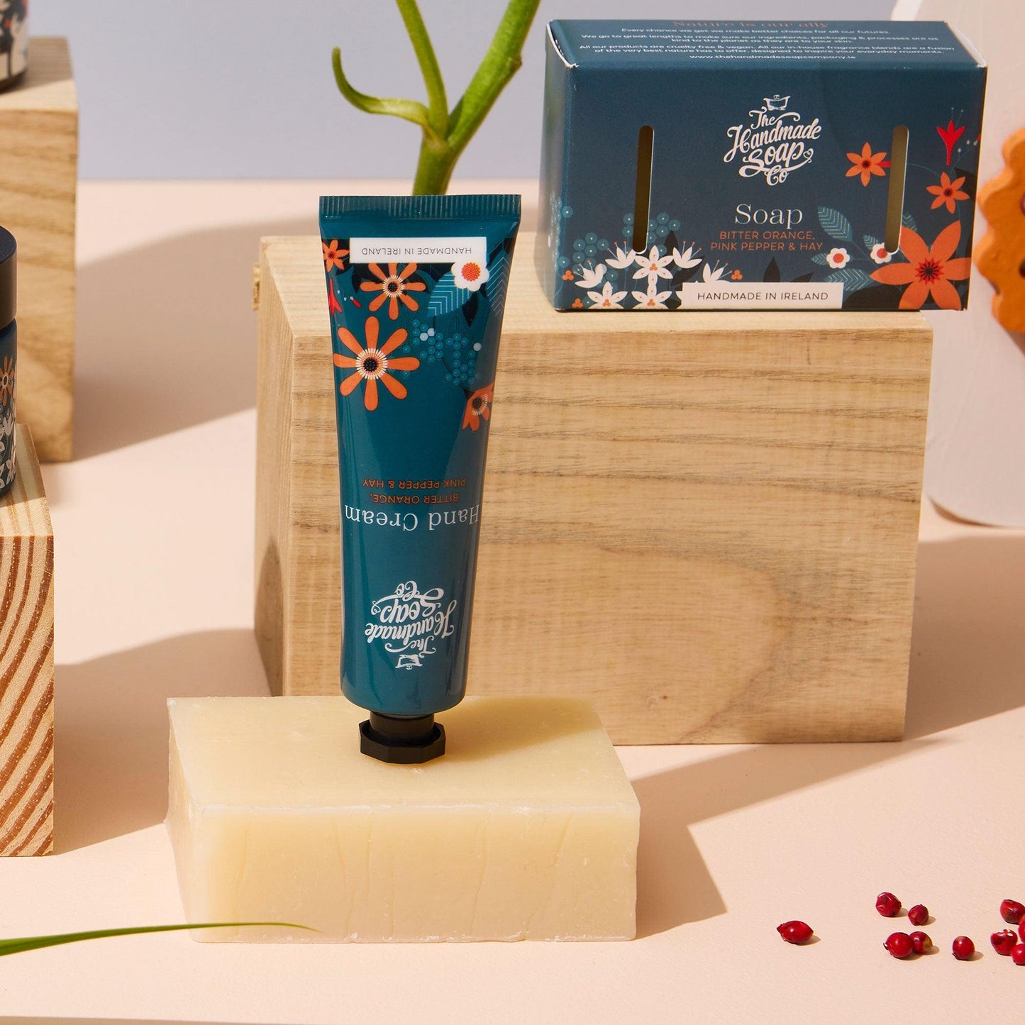 The Handmade Soap Company Hand Cream Hand Cream Tube - Bitter Orange, Pink Pepper & Hay, 30ml - The Handmade Soap Company