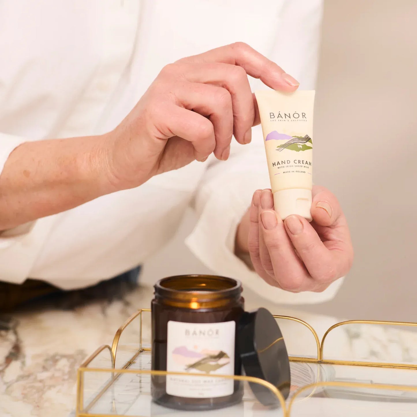 Bánór Hand Cream Hand Cream with Irish Sheep Milk - Lavender, Geranium & Ylang Ylang - 30ml - Bánór